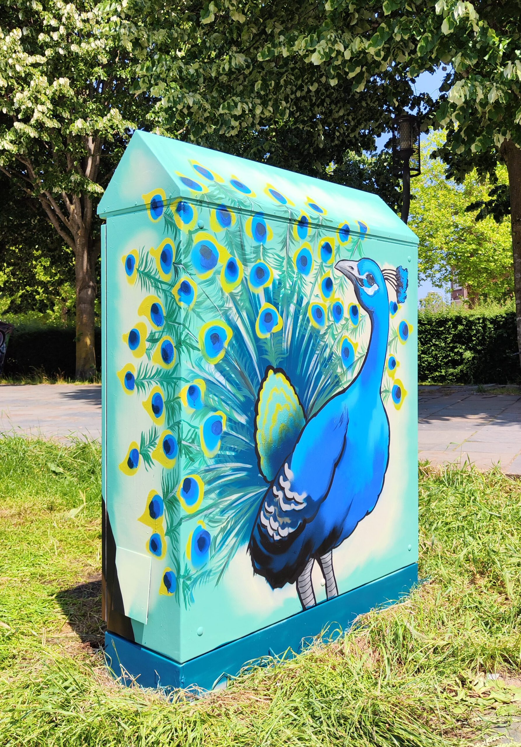 street art griftpark Utrecht Milou van Montfort stroomkast beschilderd