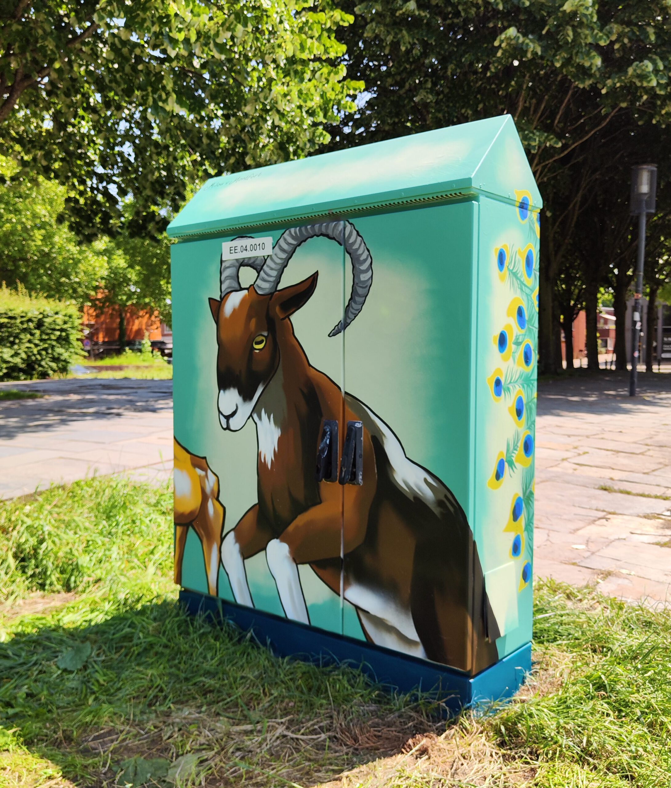 street art griftpark Utrecht Milou van Montfort stroomkast beschilderd